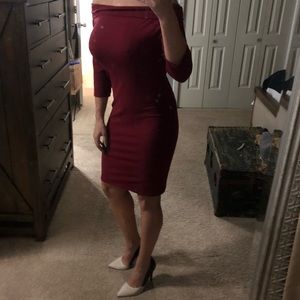 Charlotte Russe maroon cocktail dress